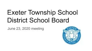 Exeter Township School Board Meeting for June 23, 2020