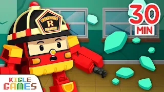 Earthquake safety tips! 30min | Robocar Poli Earthquake Game | KIGLE GAMES