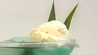 🥥 Coconut ice cream 🥥 #coconut #2024 #icecream #tiktok #dessert #easy #viral #trend