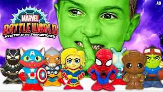 Marvel Battleworld: Mystery of the Thanos Stones!  - Fun Kids Parody