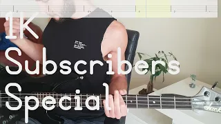 Imagine Dragons - Believer Bass Cover with TABS on screen