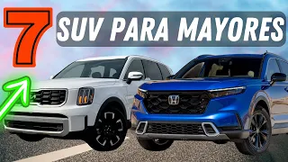 7 MEJORES SUVs PARA MAYORES / IDEALES, FIABLES Y SEGURAS 2024