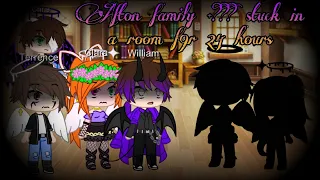 Afton family + ??? stuck in a room for 24 hours|Gacha Club|Demi Berri