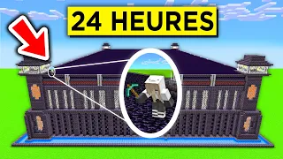 24h pour Construire une PRISON GÉANTE PIÉGÉE sur Minecraft.. !