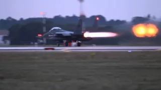 F15 night takeoff