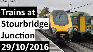 Trains at Stourbridge Junction Including CrossCountry Diversions 29/10/2016