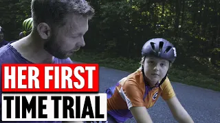 How Fast Is 11 Year Old Girls On A Bike #cycling #timetrial