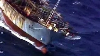 Guardacostas argentinos hunden barco pesquero chino en Chubut por pesca ilegal