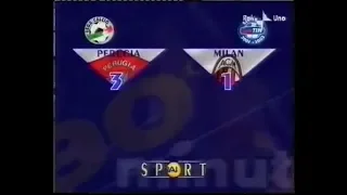 2001-02 (5a - 30-09-2001) Perugia-Milan 3-1 Servizio 90°Minuto Rai1