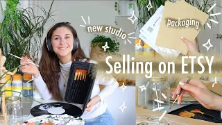 A Day in the Life of an ETSY Shop Owner Studio Vlog ✿ Selling on ETSY Tips {UK Etsy Studio Vlog}