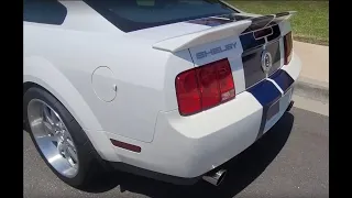 Shelby GT500 Burn out and Launch - Brother is teaching me the car!