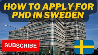 How to find  PhD in Sweden for 2023 | Fully Funded  | Tuition-Free Education in Sweden