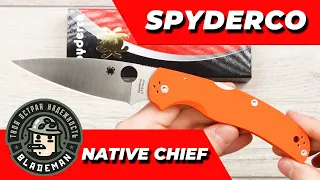Нож Spyderco Native Chief, CTS XHP, G10, Orange, Exclusive, C244GPOR