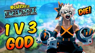 Bakugo Wipes Out ENTIRE TEAM in SOLO FINISH l MY HERO ULTRA RUMBLE