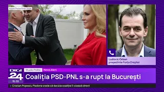 L. Orban, despre competiția la Primăria Capitalei și retragerea candidatului PSD-PNL (23 april.2024)