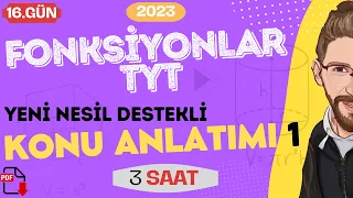 FONKSİYONLAR TYT | Konu Anlatımı - 1 | 16.GÜN | 80 Günde AYT Matematik | RENKLİ ÜCRETSİZ PDF