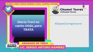 ¡Chumel Torres rompe el silencio contra Gloria Trevi y demanda! | De Primera Mano