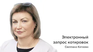 Светлана Китаева, об электронном запросе котировок. Система Госзаказ