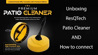 Unboxing ResQTech Patio Cleaner Water JET And How to Connect pressure washer Jet  | 4K