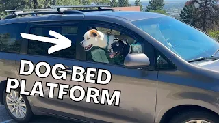 Minivan Camping Collapsable Dog Bed Platform Build