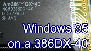 Windows 95 on a 386