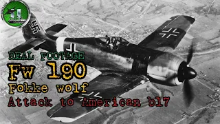 ww2 FW190 attack to AMERICANS real footage