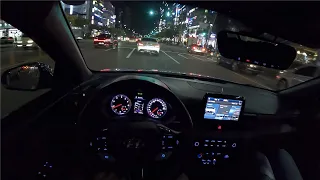 M/T Therapy | Watch me drive around in night Korea + Exhaust [Veloster N]