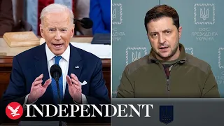 Biden says Ukraine president Zelensky 'inspires the world' during State of the Union