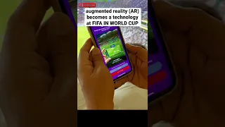 Augmented reality is technology at FIFA IN WORLD CUP.  have you tried argentina vs france there?