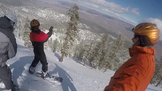 Backcountry Snowboarding session in some Lake Tahoe secret spots