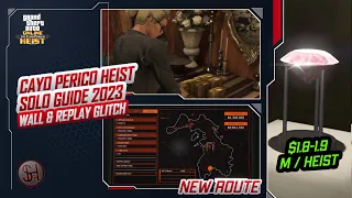 CAYO PERICO HEIST SOLO NEW ROUTE WALL & REPLAY GLITCH CONSOLE (GTA V ONLINE INDO PS4)