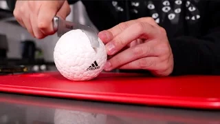 WHATS INSIDE AN ADIDAS BOOST BALL!!