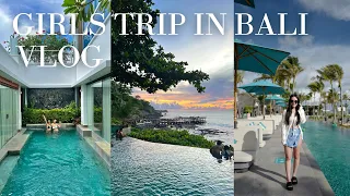 Girls Trip in Bali 🇮🇩 | Vlog | Beach clubs, villas & food