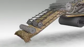 Harvester combine 3d Animation