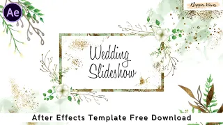 Floral Wedding Slideshow - Free Download After Effects Template