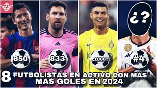 Los CRACKS con MAS GOLES Anotados en Activo hasta este 2024 - ¿Messi aun Puede Superar a Cristiano?