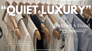 Thrifting the “quiet luxury” trend, a whole new wardrobe for less