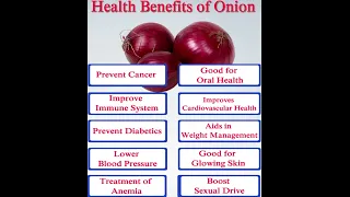 What are the Health benefits of onion?