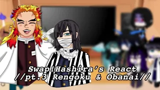 //REPOST// Swap!Hashira's React //pt.3 Rengoku & Obanai//