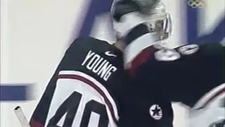 Scott Young 2nd Goal - USA vs. Belarus, 2002 Olympics Round Robin