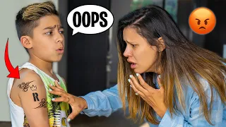 FERRAN Gets a TATTOO! MOM FREAKS OUT... | The Royalty Family