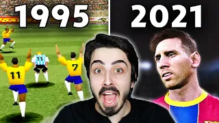 ESKİDEN YENİYE TÜM PES OYUNLARI! ŞU DEĞİŞİME BAK! // PES 95 - PES 2021