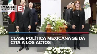 Con tres homenajes en Puebla, despiden al gobernador Miguel Barbosa