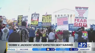 Pro-abortion rights activists rally in Mississippi during Supreme Court hearing