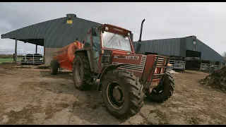 My first You tube video. Spreading slurry in a fiat 110 90