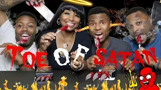 WORLD'S HOTTEST LOLLIPOP CHALLENGE (Toe Of Satan)/Extremely Hot!/⚠Spitting up/Don't try this at home