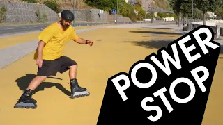 HOW TO POWERSTOP WITH INLINE SKATES // THE QUICKEST WAY TO STOP