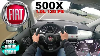 2020 Fiat 500X 1.0 FireFly Turbo 120 PS TOP SPEED AUTOBAHN DRIVE POV