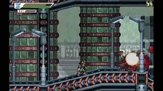 Megaman X Corrupted highway with Upgrade ultimate armor