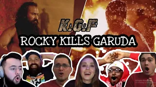 Rocky Kills GARUDA !!  KGF Chapter 1 || GLOBAL  Foreigners REACTIONS [COMPILATION]